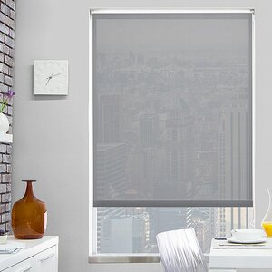 Semi-Sheer Gray Solar Shade