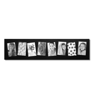 8 Opening Wooden Photo Collage Wall Hanging Picture Frame