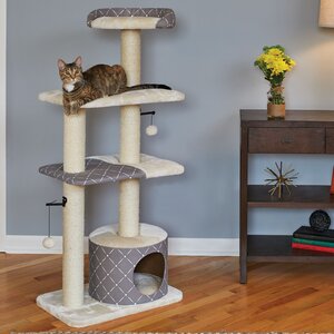 50.5 Feline Nuvo Tower Cat Condo