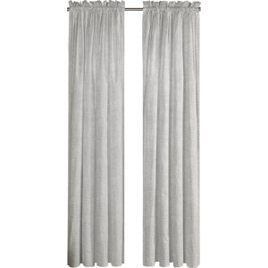 Tropic Leaves Nature/Floral Semi-Sheer Rod Pocket Curtain Panel by Tommy Bahama Bedding (Set of 2)
