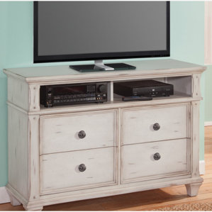 Dorinda Vintage Style 4 Drawer Media Chest by One Allium Way