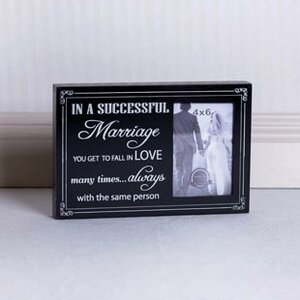 A Successful Marriage Wood Picture Frame