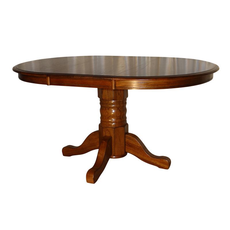 Stratton Solid Oak Extendable Wood Dining Table