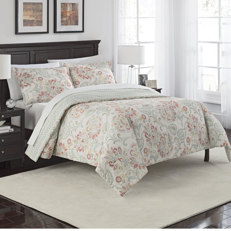 Three Posts Fieldon 3 Piece Reversible Comforter Set & Reviews | Wayfair