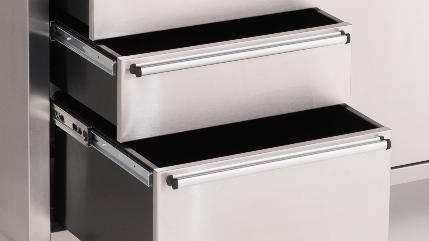 Trinity Stainless Steel Rolling Rubberwood 72" Wide 8 Drawer Bottom Rollaway Chest & Reviews