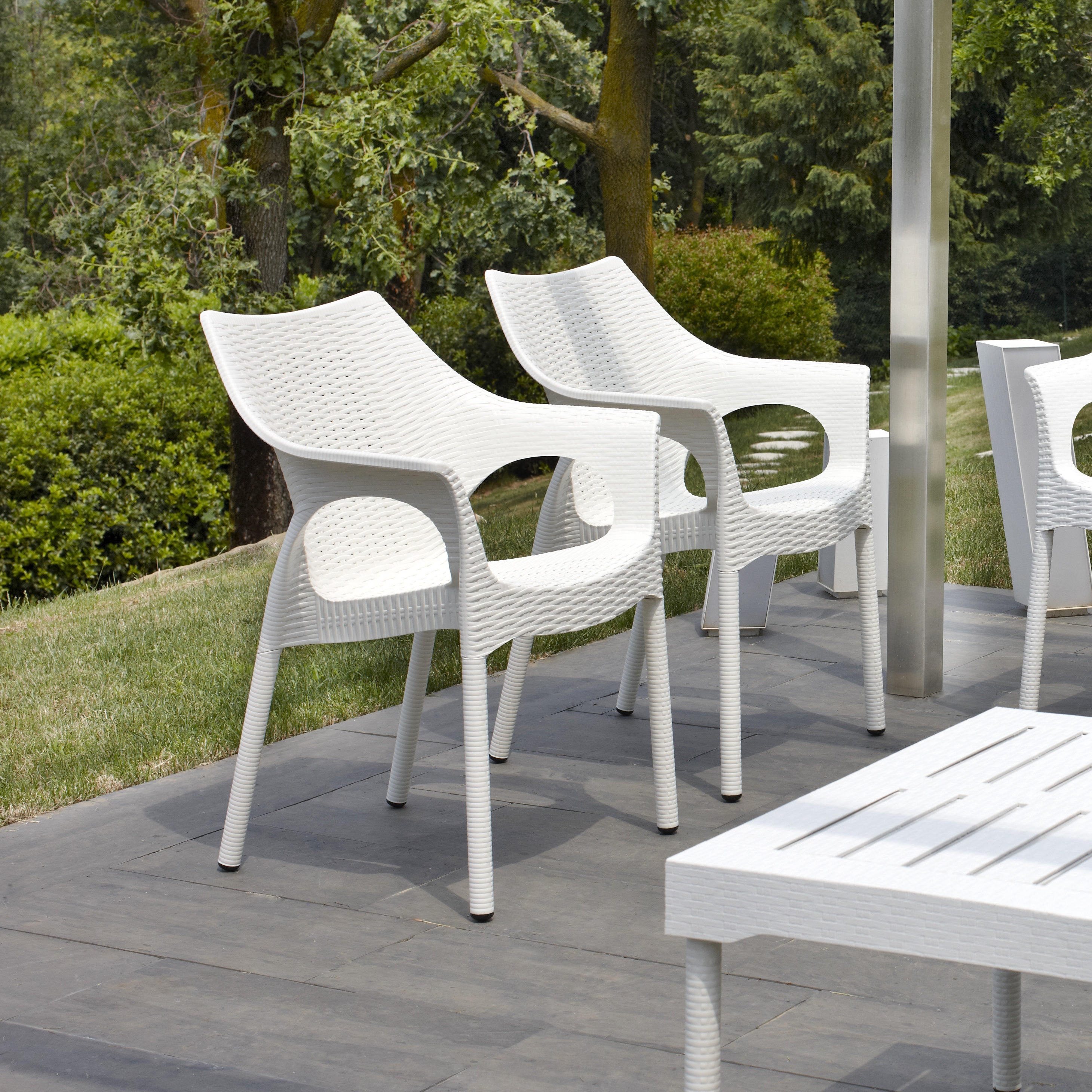 Scab Olimpia Trend Rattan Style Outdoor Stacking Dining Chair Scab Olimpia Trend Rattan Style Outdoor Stacking Dining Chair Wayfair Co Uk