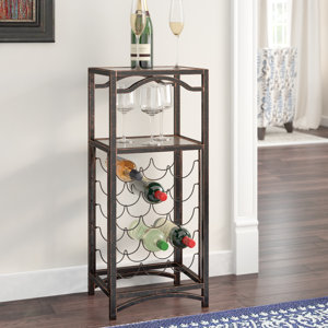Floyd Metal Storage 15 Bottle Floor Wine Bottle Rack
