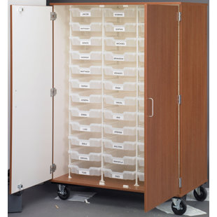 Cabinet 36 Inches Wide Wayfair 36 Compartment Clroom Cabinet With Bins