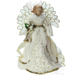 Lighted Angel In Gown Christmas Tree Topper Lighted Angel In Gown Christmas Tree Topper