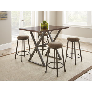 Red Cliff 5 Piece Counter Height Dining Set by T..