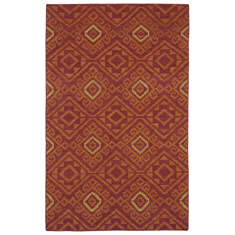 Wrought Studio Marble Falls Red Geometric Area Rug Wayfair Marble Falls Red Geometric Area Rug