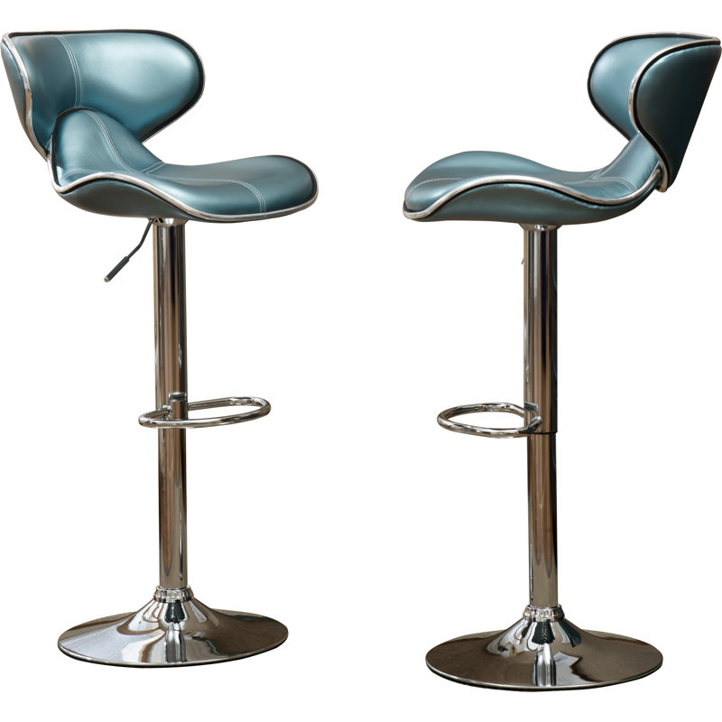 Harlow Adjustable Height Swivel Bar Stool & Reviews AllModern