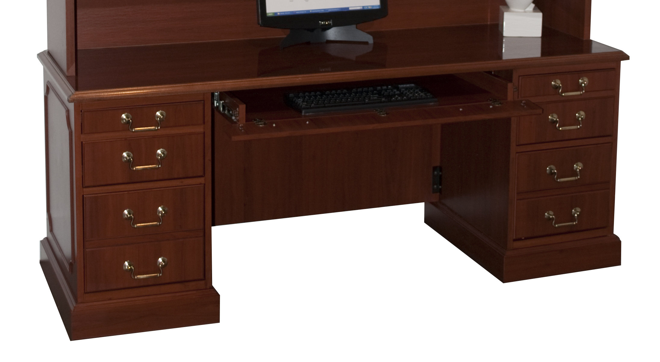 High Point Furniture Bedford Executive Desk with 3 Right & 3 Left