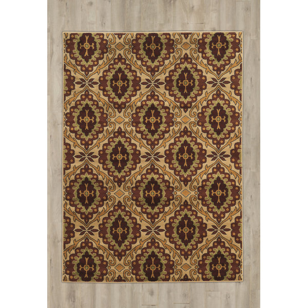 Charlton Home Sioux Falls Brown/Beige Area Rug Wayfair