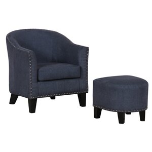 Damann Barrel Chair and Ottoman