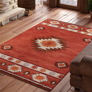 Rustic Area Rugs You Ll Love Wayfair Joshua Hand Tufted Red Wine Area Rug