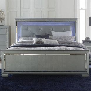 Lighted Headboard Beds You Ll Love Wayfair Boden Upholstered Panel Bed