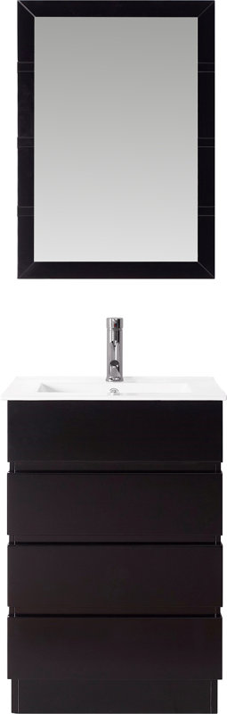 24 White Bathroom Vanity virtu usa bruno 24" single contemporary bathroom vanity set with 24 White Bathroom Vanity virtu usa bruno 24" single contemporary bathroom vanity set with
