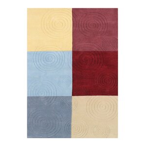 Raymo Hand-Woven Red/Yellow Area Rug