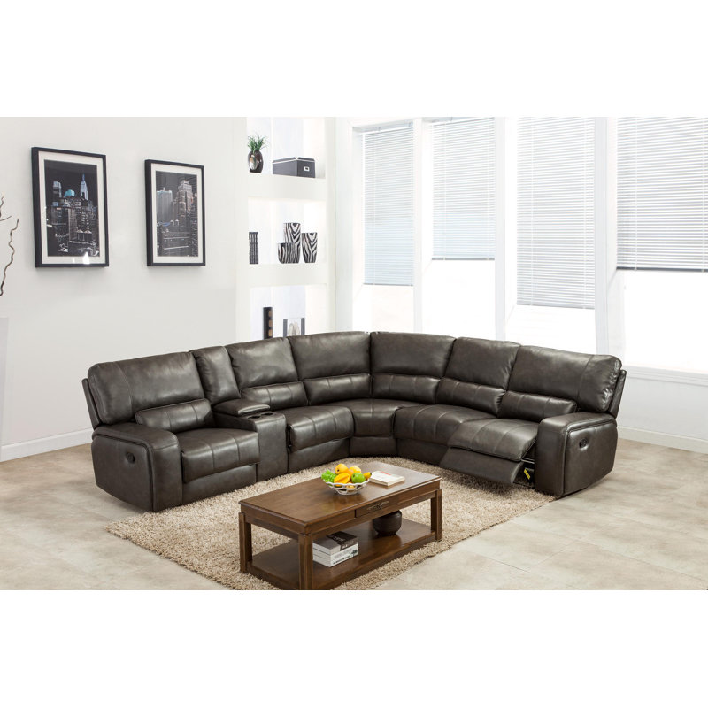 Red Barrel Studio Trower Upholstered Reclining Sectional Wayfair Trower Upholstered Reclining Sectional