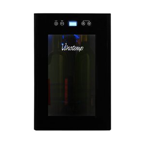 8 Bottle Single Zone Freestanding Wine Cooler