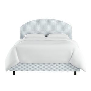 Bybee Curved Cotton Upholstered Panel Bed by Brayden Studio