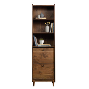 Modern Contemporary Tall Narrow Bookcase Allmodern Gamma Narrow Standard Bookcase