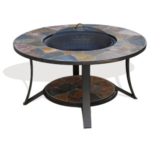 Arizona Sands Stainless steel Wood Burning Fire Pit Table