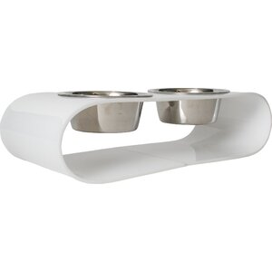 Acrylic Curved Double Bowl Diner