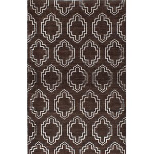 One-of-a-Kind La Seda Hand-Knotted Brown Area Rug