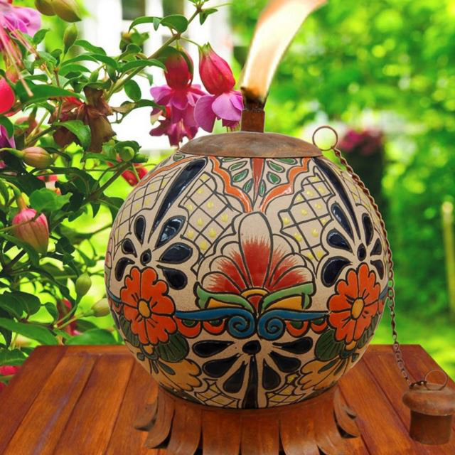 Legendsinternationalllc Mexican Clay Tabletop Torch Reviews Wayfair
