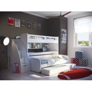 Bel Mondo Twin Bunk Bed with Trundle by Multimo