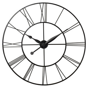 Modern Black Wall Clocks Allmodern Grafton Oversized 45 L Wall Clock