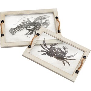 Archway 2 Piece Coastal Tray Set