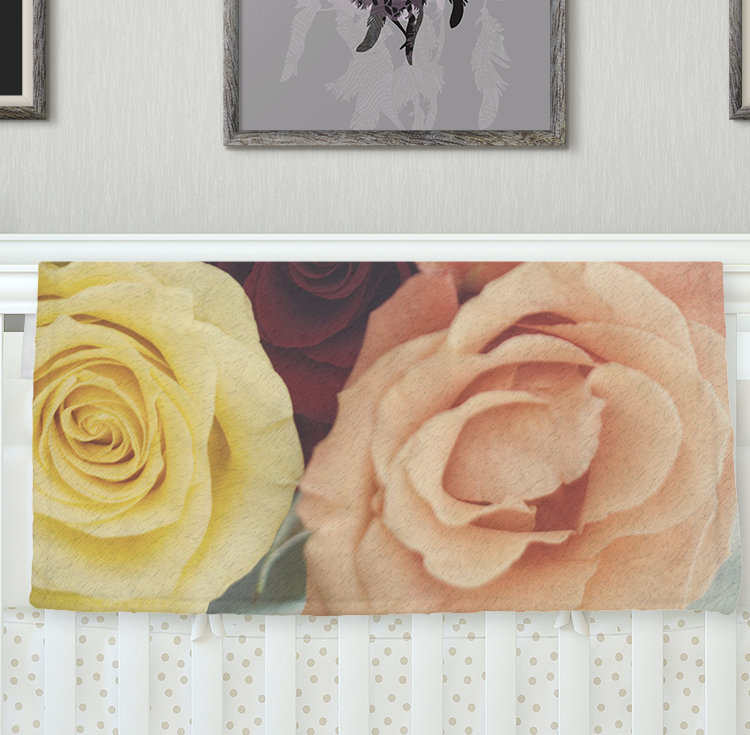 KESS InHouse Vintage Roses Throw Blanket & Reviews Wayfair