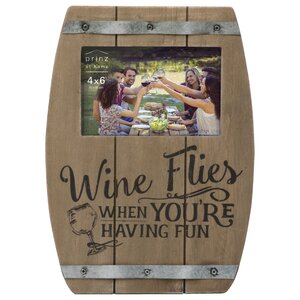 Messages & Moments Wine Barrel Picture Frame