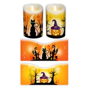 Halloween Votive Candle Wrap (Set of 2)