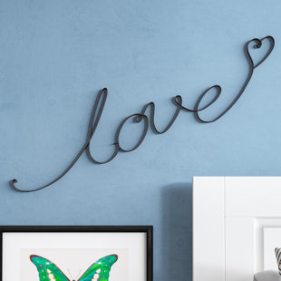 Cursive Wall Letters L Wayfair Love Cursive Wall Décor