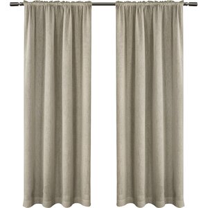 Baillons Solid Sheer Rod Pocket Curtain Panels (Set of 2)