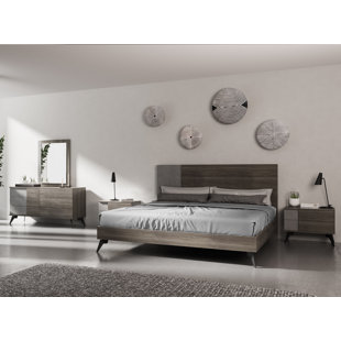 Italian Lacquer Bedroom Set Wayfair Bayport Italian Modern Platform 5 Piece Bedroom Set
