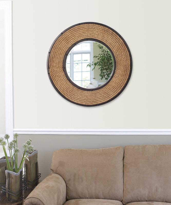 Birch Lane™ Round Rope Mirror & Reviews Birch Lane