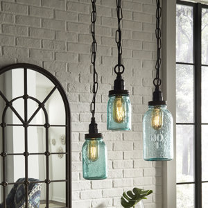 Norgate 3 Piece Mason Jar Mini Pendant Set (Set of 3)