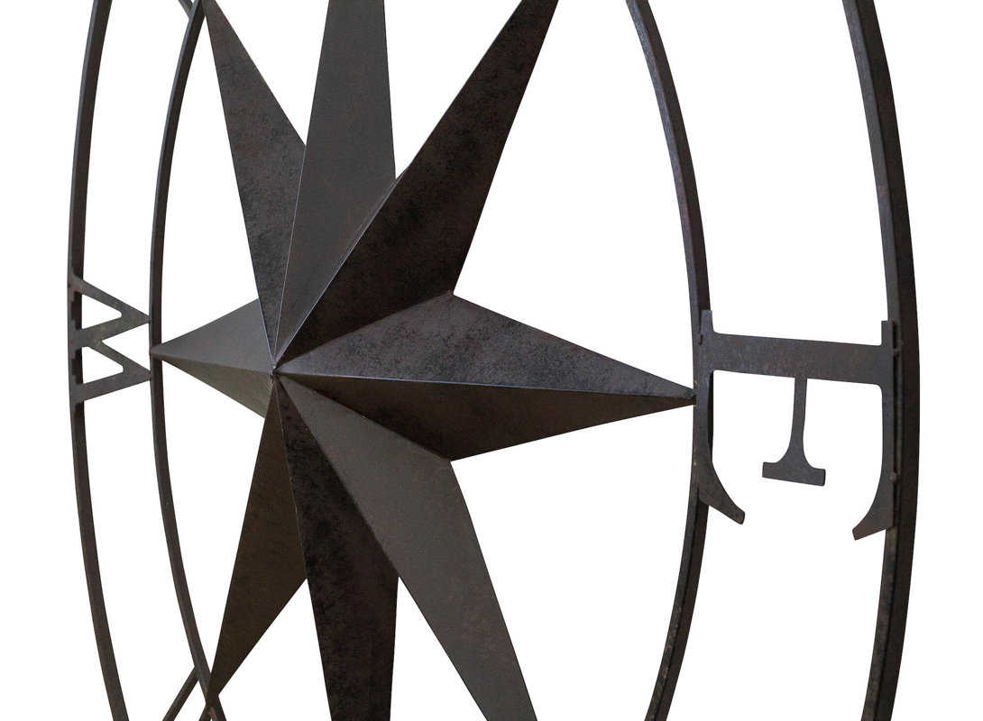 Antique Metal Compass Rose Wall Decor & Reviews Birch Lane