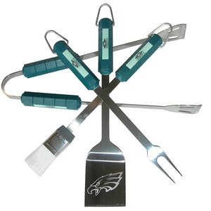 NFL 4 Piece BBQ Grill Tool Set