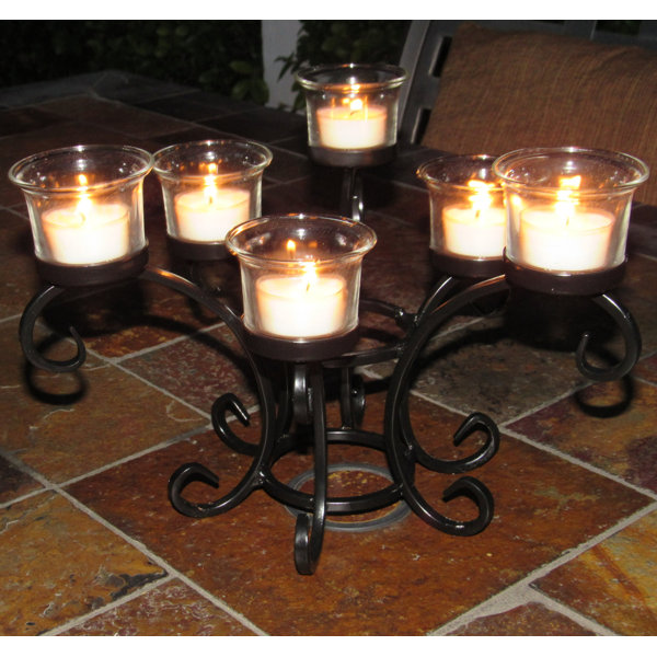 DC America Wrought Iron Table Torchiere Candelabra & Reviews Wayfair