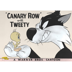 Looney Tunes Tweety and Sylvester Canary Row Graphic Art