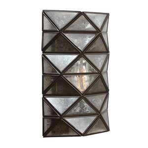 Sonderborg 1-Light Wall Sconce with Mercury Glass
