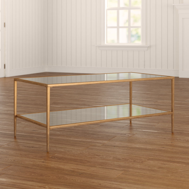 Wrought Studio Safire Double Shelf Coffee Table Reviews Wayfair Safire Double Shelf Coffee Table