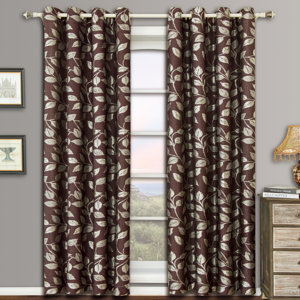 Schaumburg Toile Blackout Grommet Curtain Panels (Set of 2)