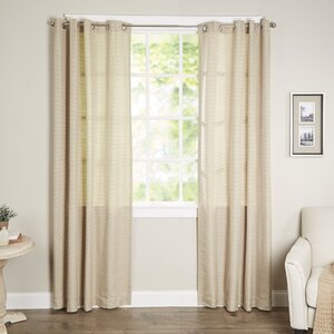 Key Largo Solid Blackout Thermal Outdoor Grommet Single Curtain Panel